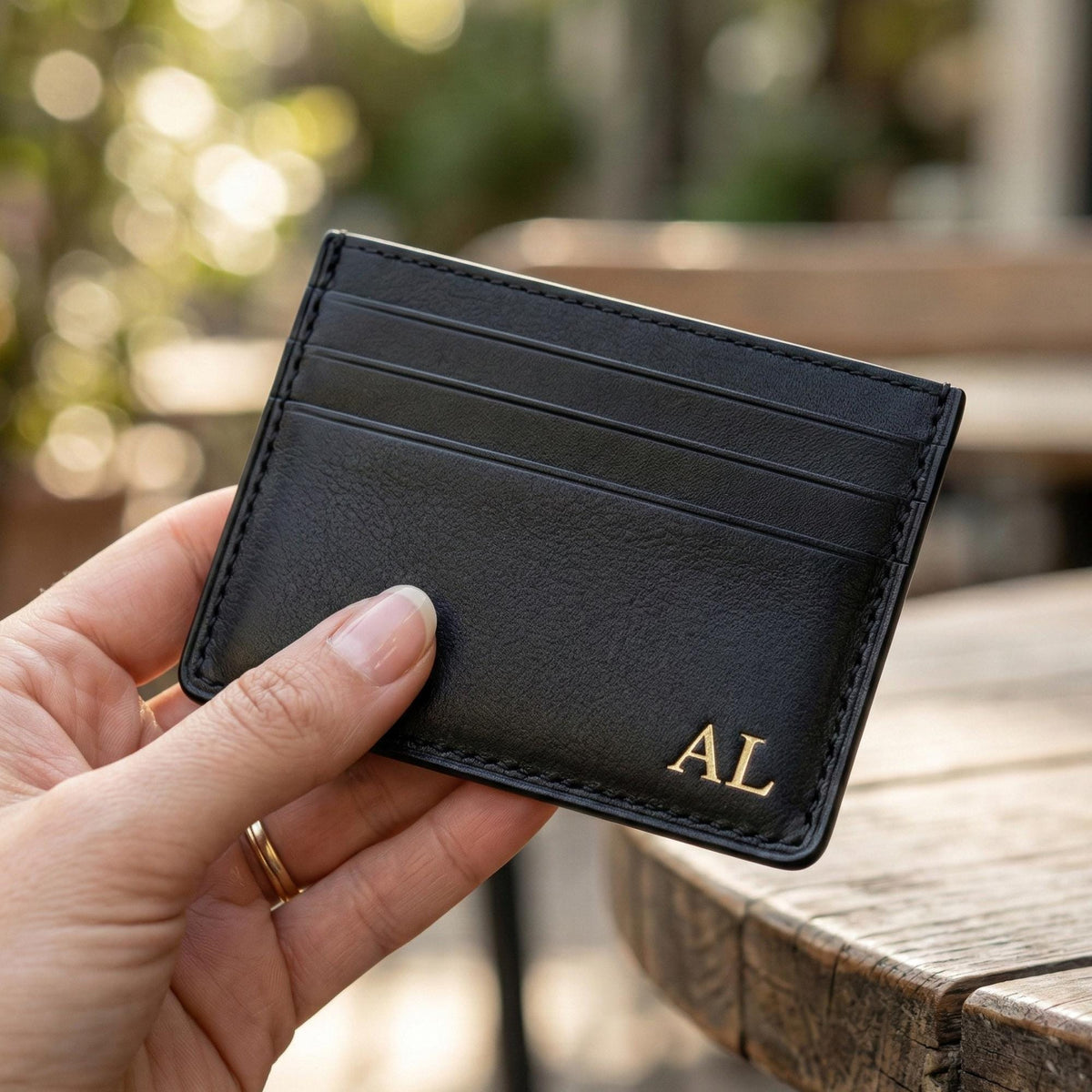 Leather Cardholder, Pull-Up by Thor Leather Craft - detail view 3