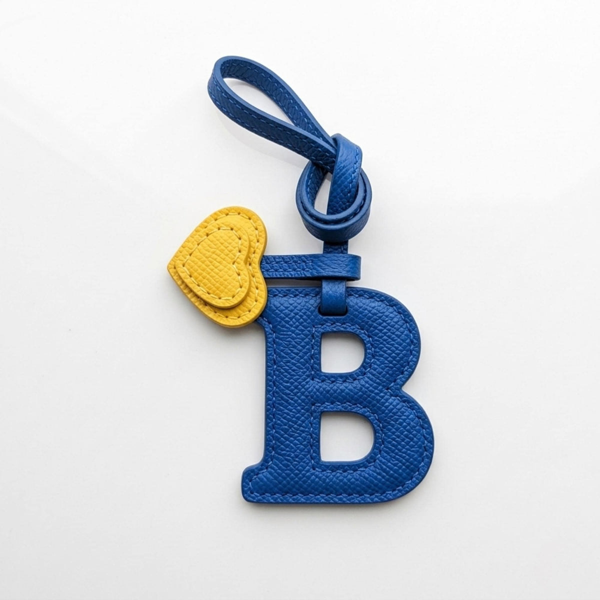 Personalized Letter B Keychain by Thor Leather Craft - detail view 2
