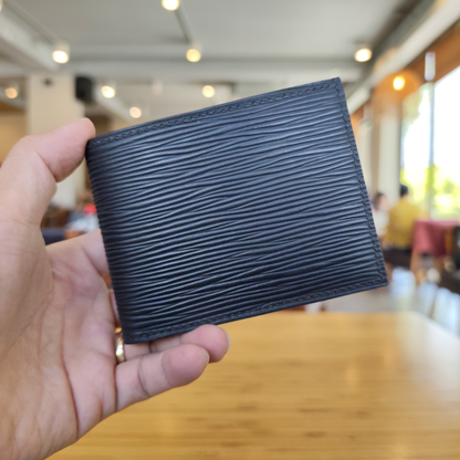Epi Leather Bifold Wallet, Alran Goat, Saddle Stitched, Men