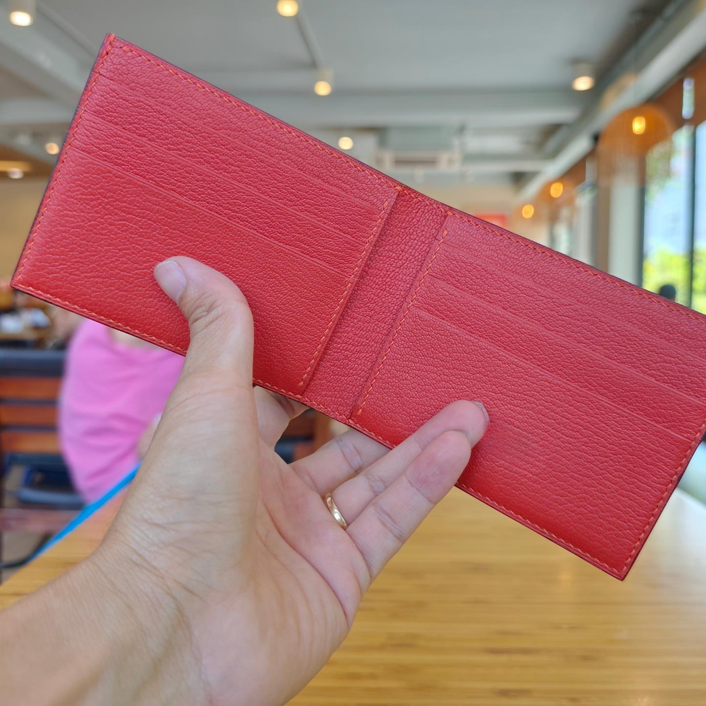 Gray Alligator Wallet, Hand Stitched, Personalized Bifold Wallet