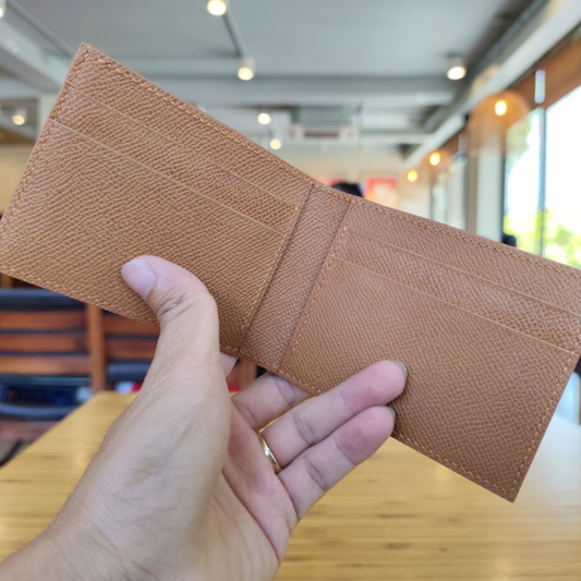 Epi Leather Bifold Wallet, Epsom Interior, Saddle Stitched, Men