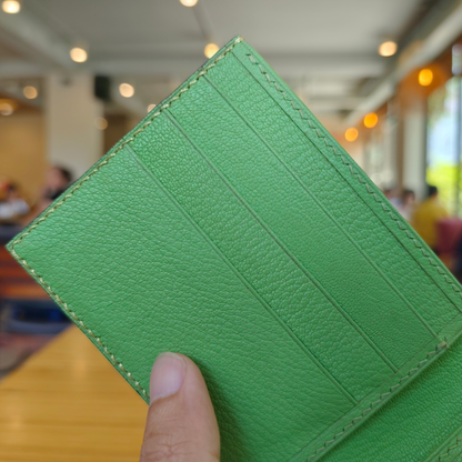 Leather Wallet, Gold Alligator, Hand Stitched, Personalized Wallet