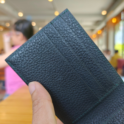 Leather Wallet, Alligator Hand Stitched, Personalized Bifold Wallet