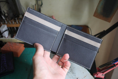 Ostrich Leg Bifold Wallet by Thor Leather Craft - detail view 2
