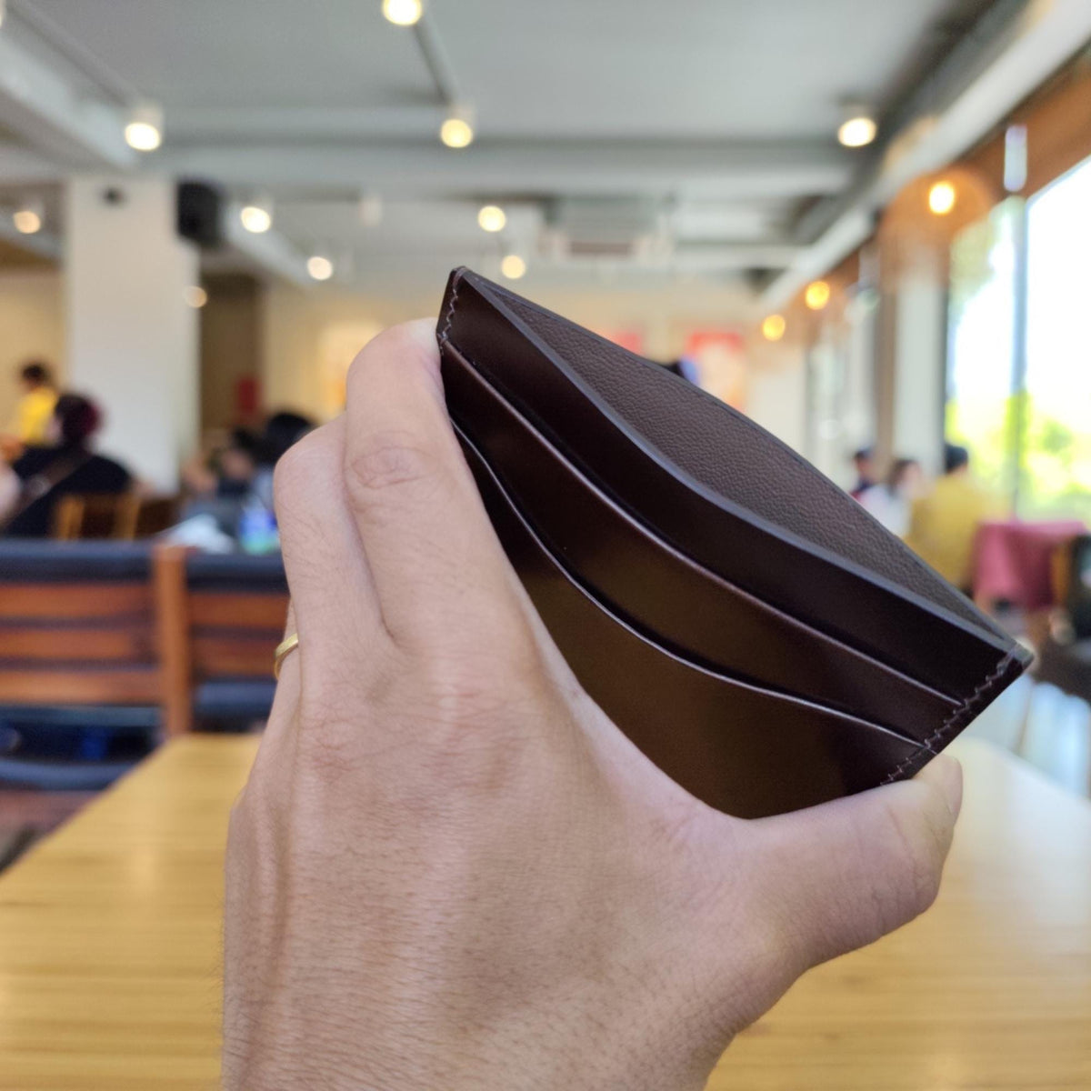 Leather Cardholder, Full Grain by Thor Leather Craft - detail view 3