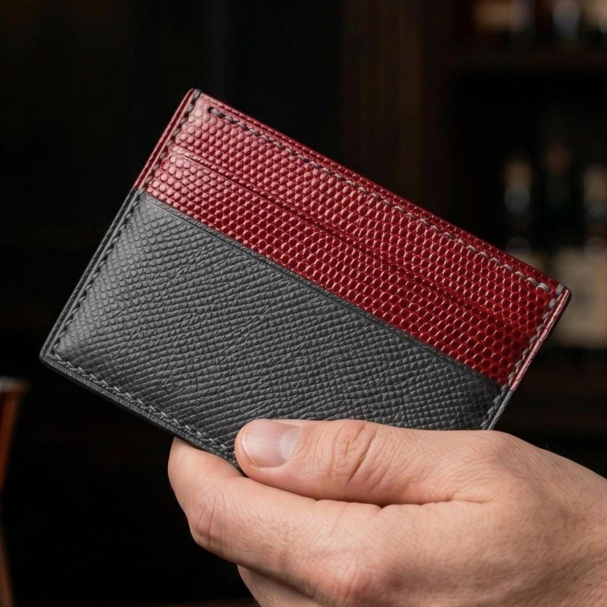 Red Lizard Cardholder