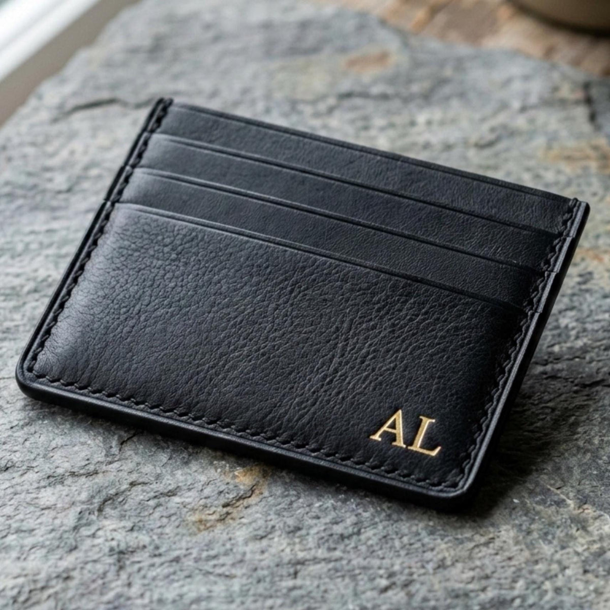 Leather Cardholder Pull-Up RFID Blocking