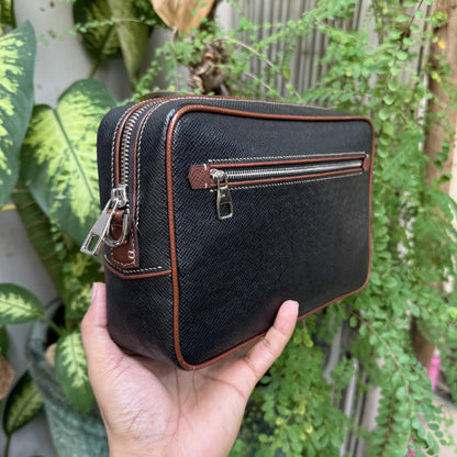 Men's Full-Grain Leather Clutch Bag by Thor Leather Craft