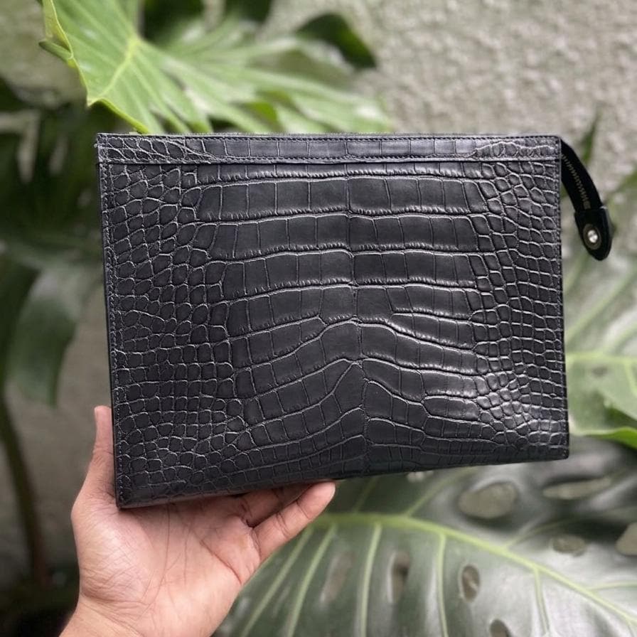 Evening Alligator Leather Clutch Bag by Thor Leather Craft