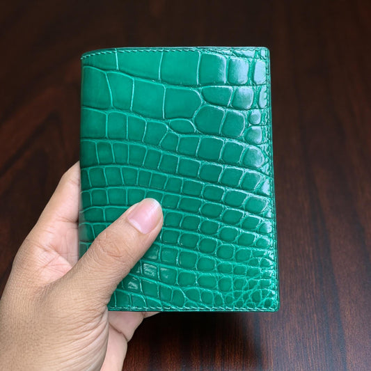 Alligator Leather Passport Holder by Thor Leather Craft