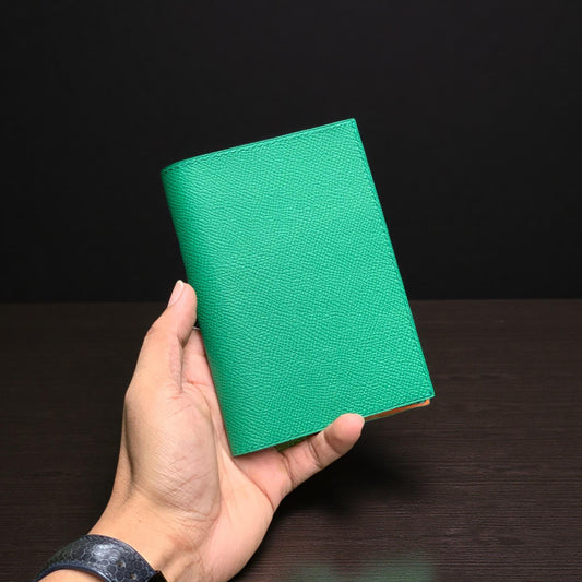 Textured Calfskin Passport Holder by Thor Leather Craft