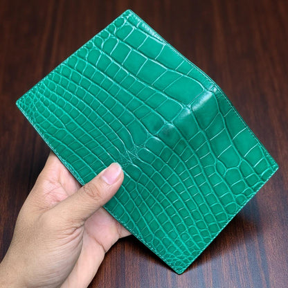 Alligator Leather Passport Holder by Thor Leather Craft - detail view 3